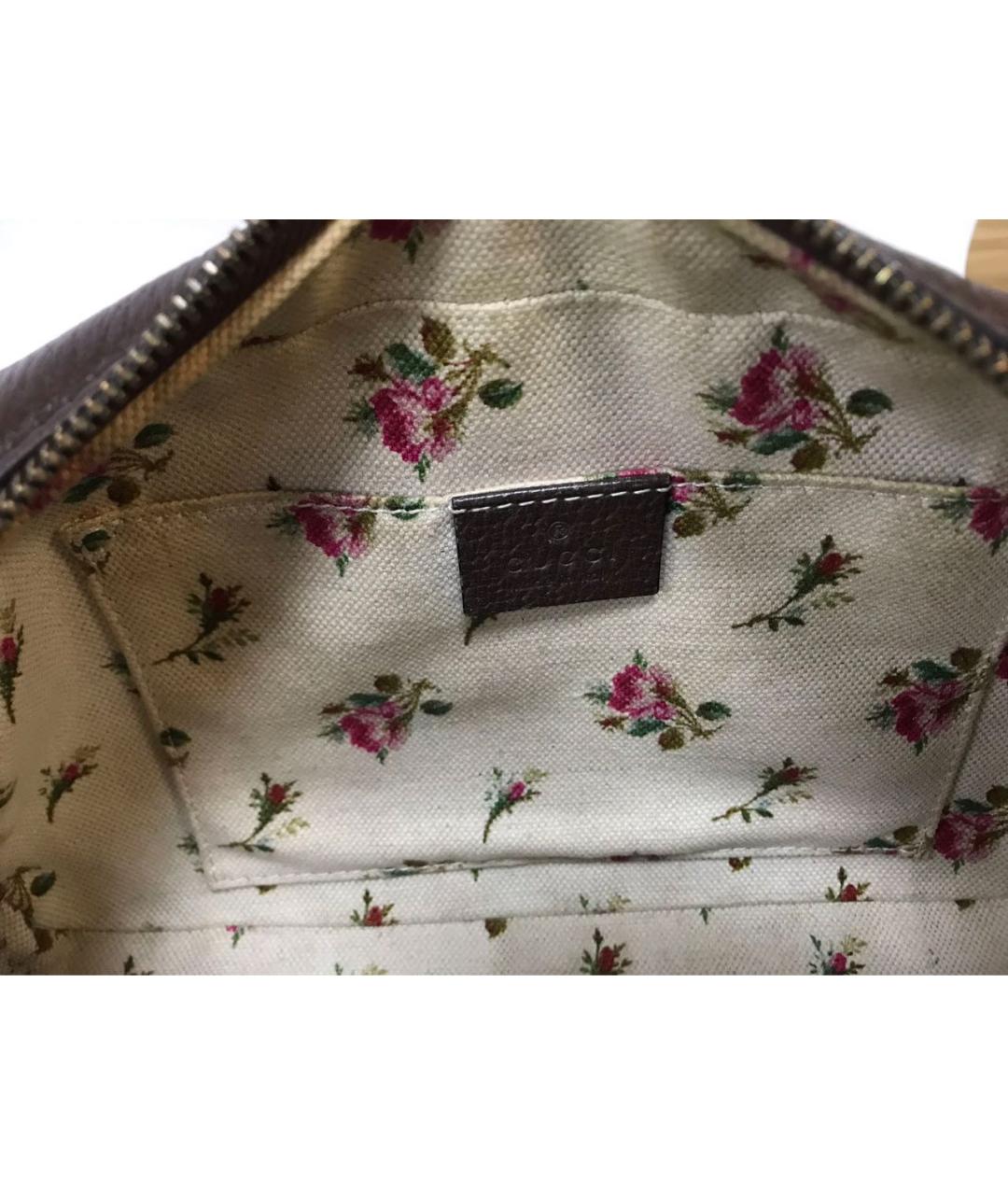 GUCCI Коричневая косметичка, фото 6
