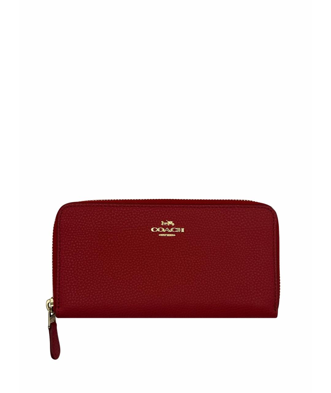 COACH Красный кошелек из искусственной кожи, фото 1