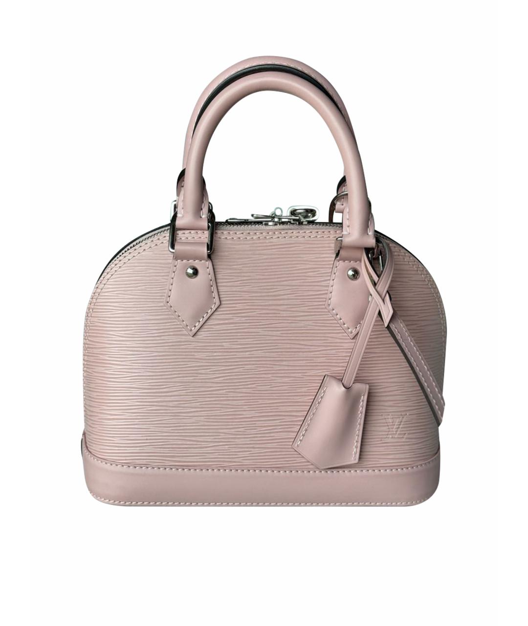 LOUIS VUITTON Розовая кожаная сумка с короткими ручками, фото 1