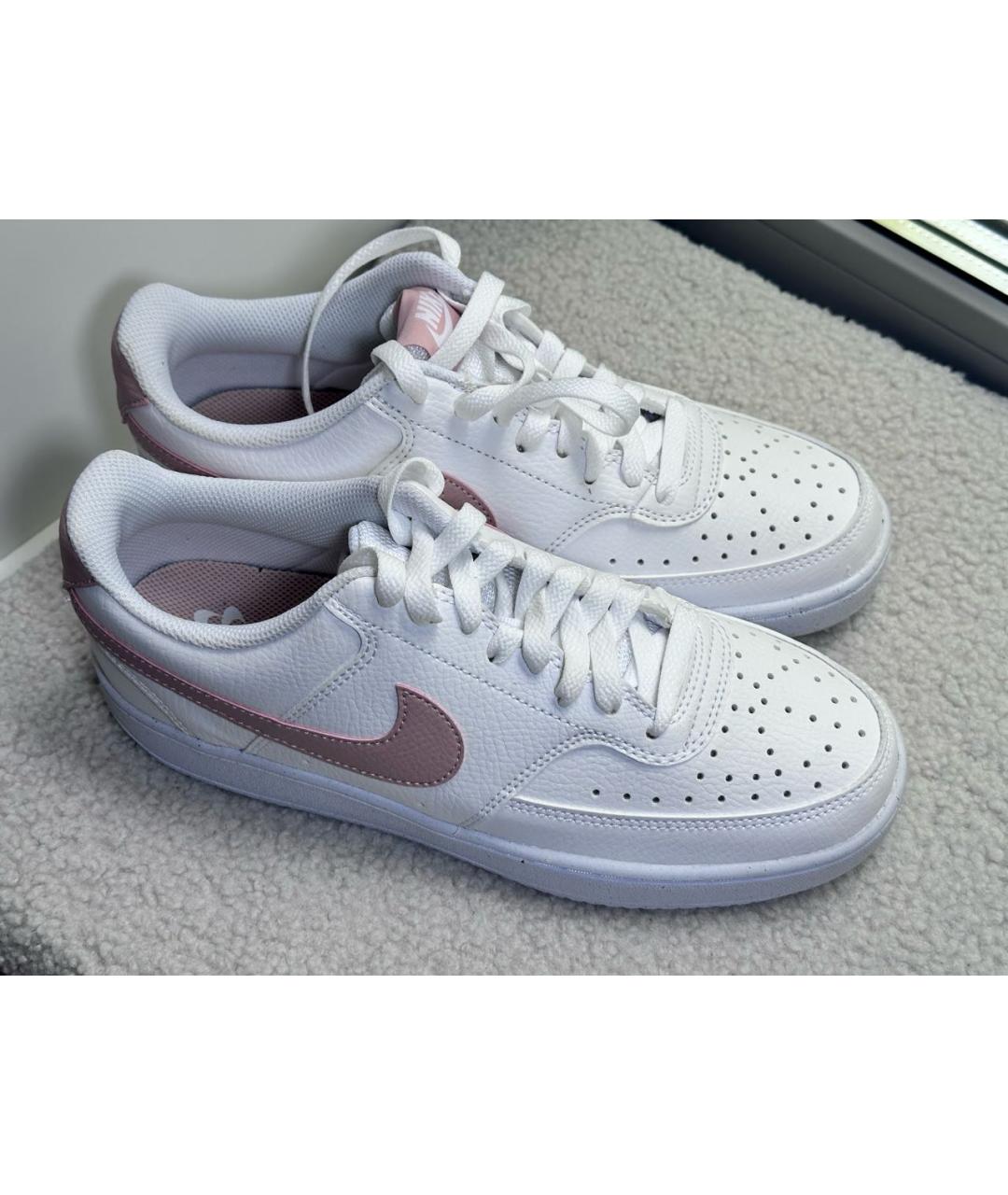 NIKE Белые кожаные кроссовки, фото 7