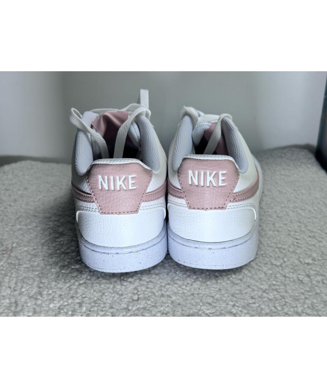 NIKE Белые кожаные кроссовки, фото 4