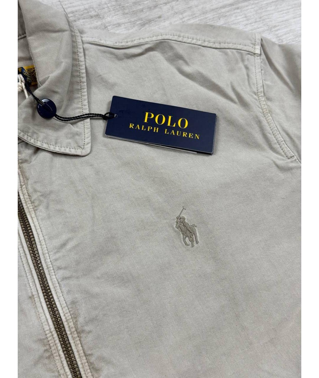 POLO RALPH LAUREN Бежевая хлопковая куртка, фото 2