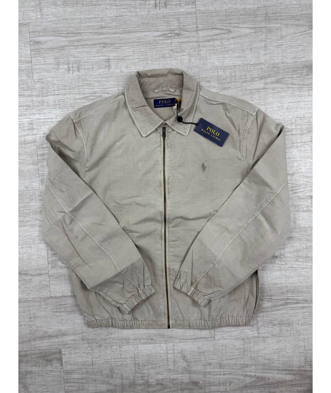 POLO RALPH LAUREN Бежевая хлопковая куртка, фото 7