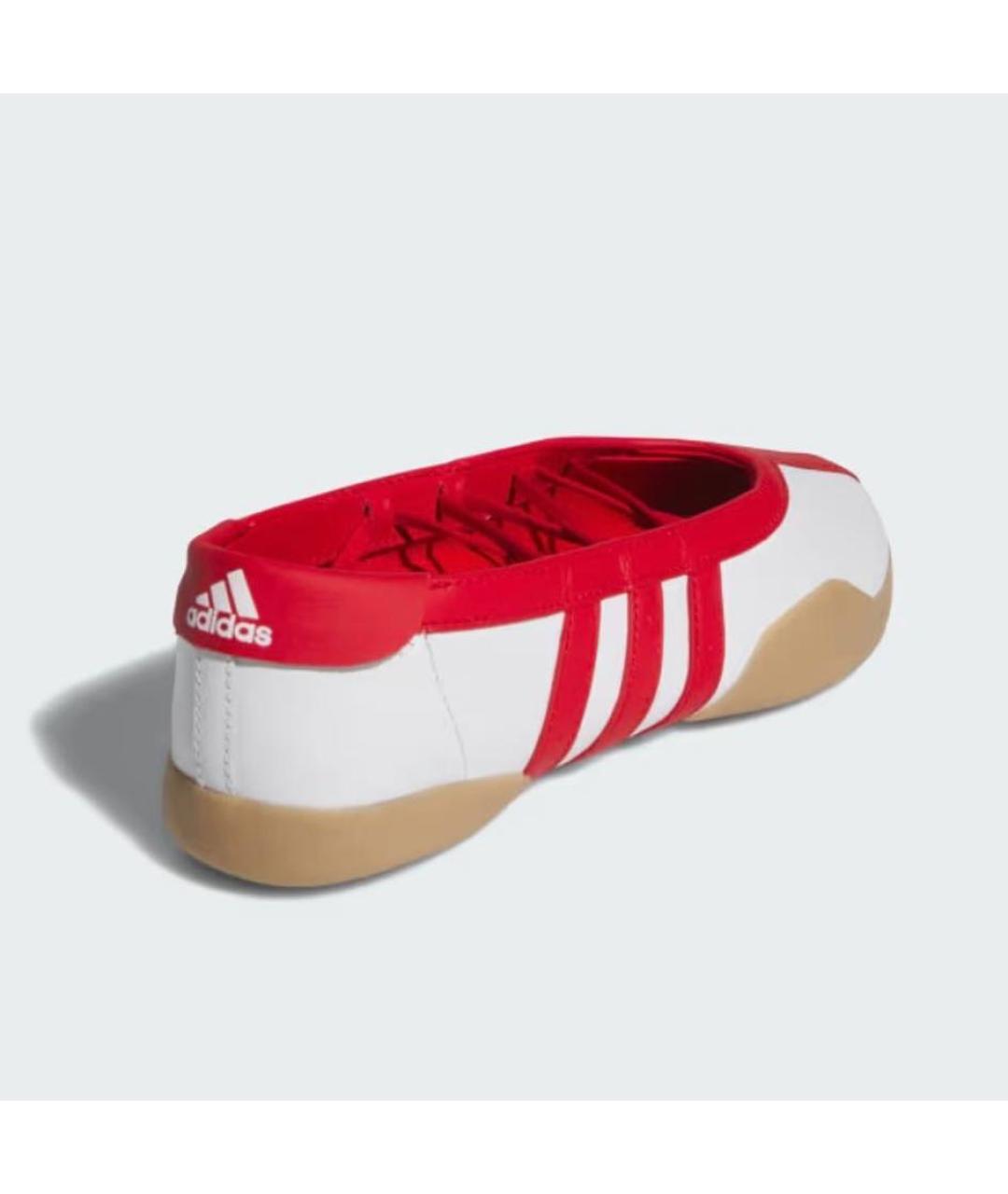 ADIDAS Красные кожаные кеды, фото 3