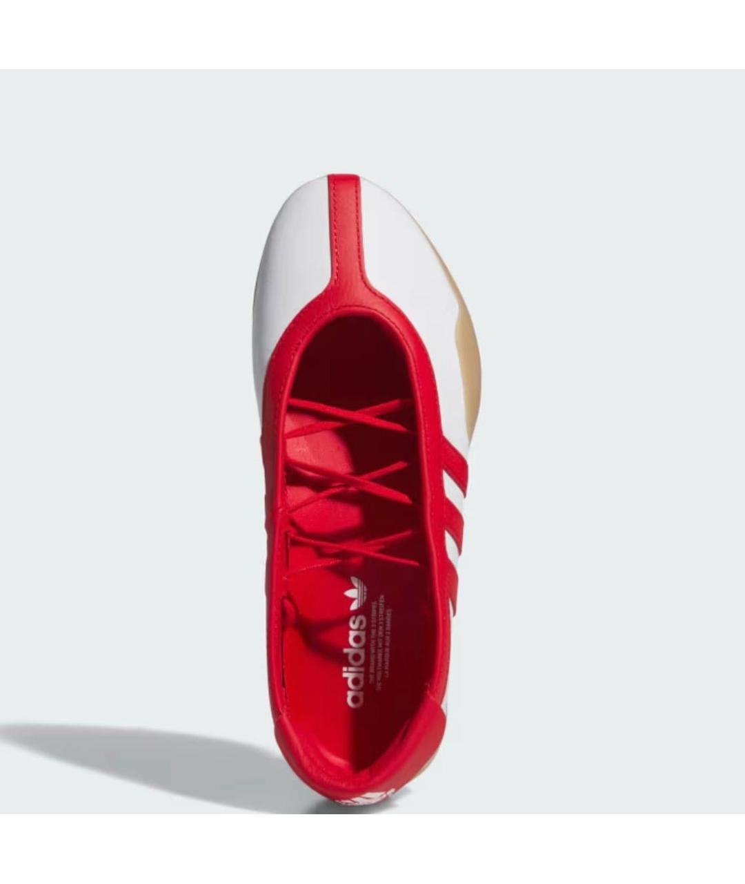 ADIDAS Красные кожаные кеды, фото 5