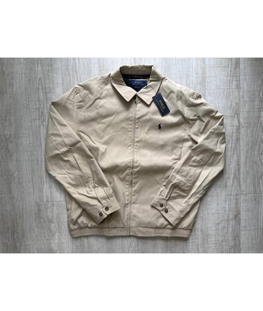 POLO RALPH LAUREN Бежевая хлопковая куртка, фото 7