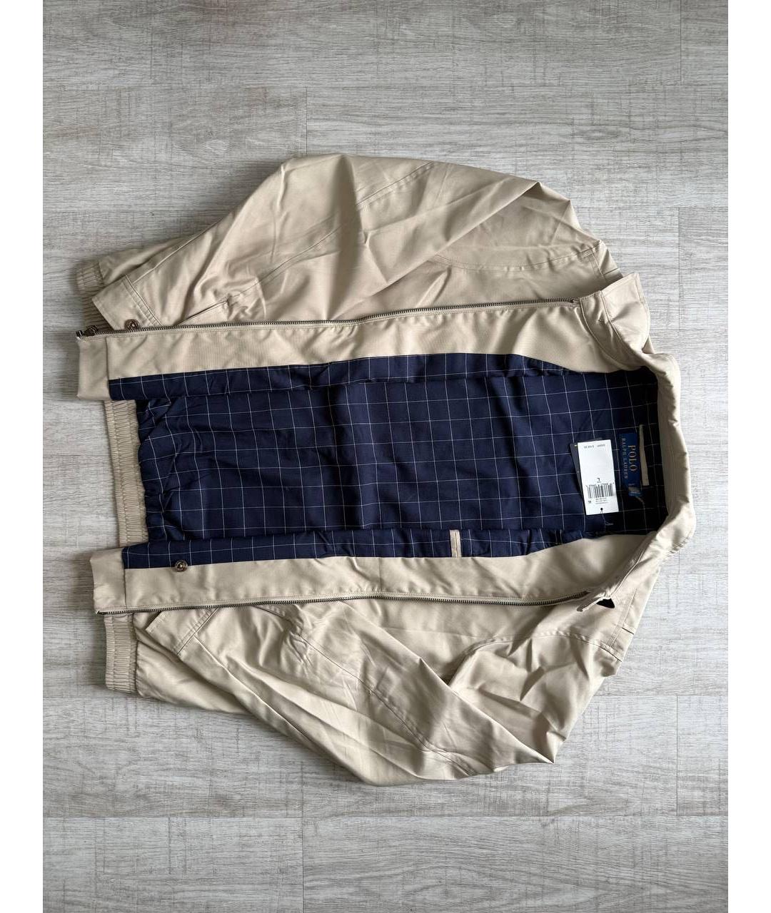 POLO RALPH LAUREN Бежевая хлопковая куртка, фото 3
