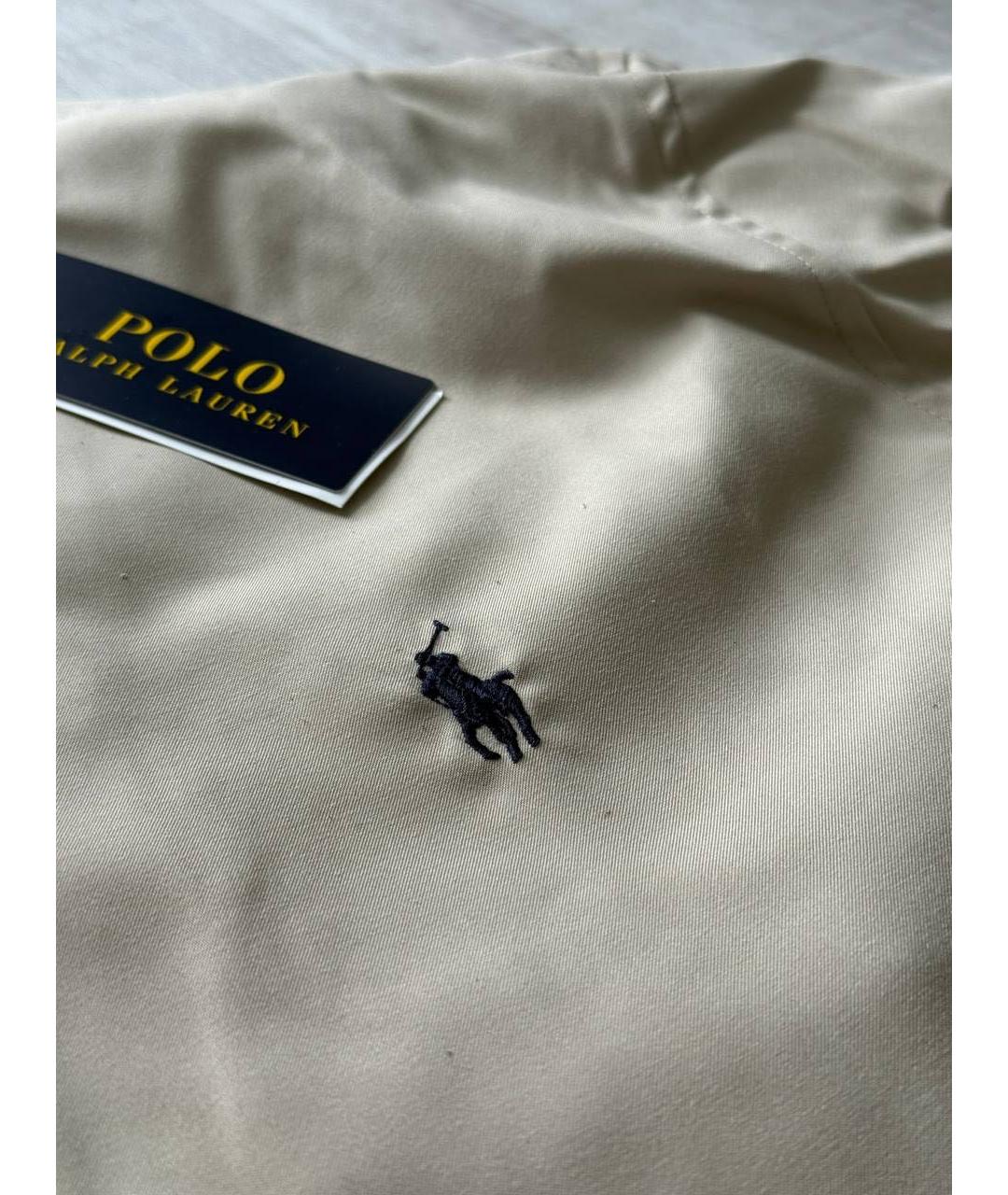 POLO RALPH LAUREN Бежевая хлопковая куртка, фото 2