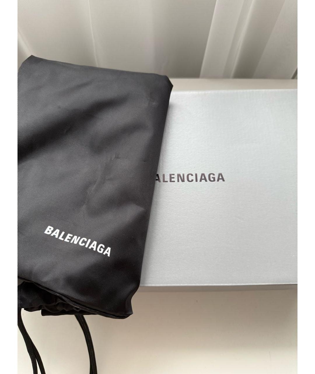BALENCIAGA Темно-синие текстильные кеды, фото 6
