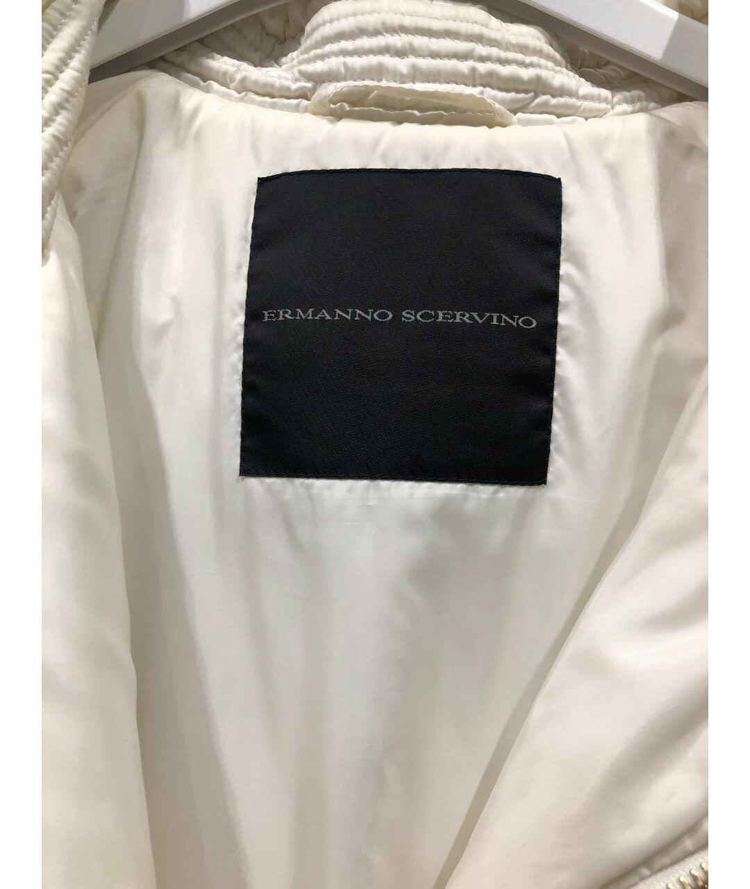 ERMANNO SCERVINO Белая полиэстеровая куртка, фото 3