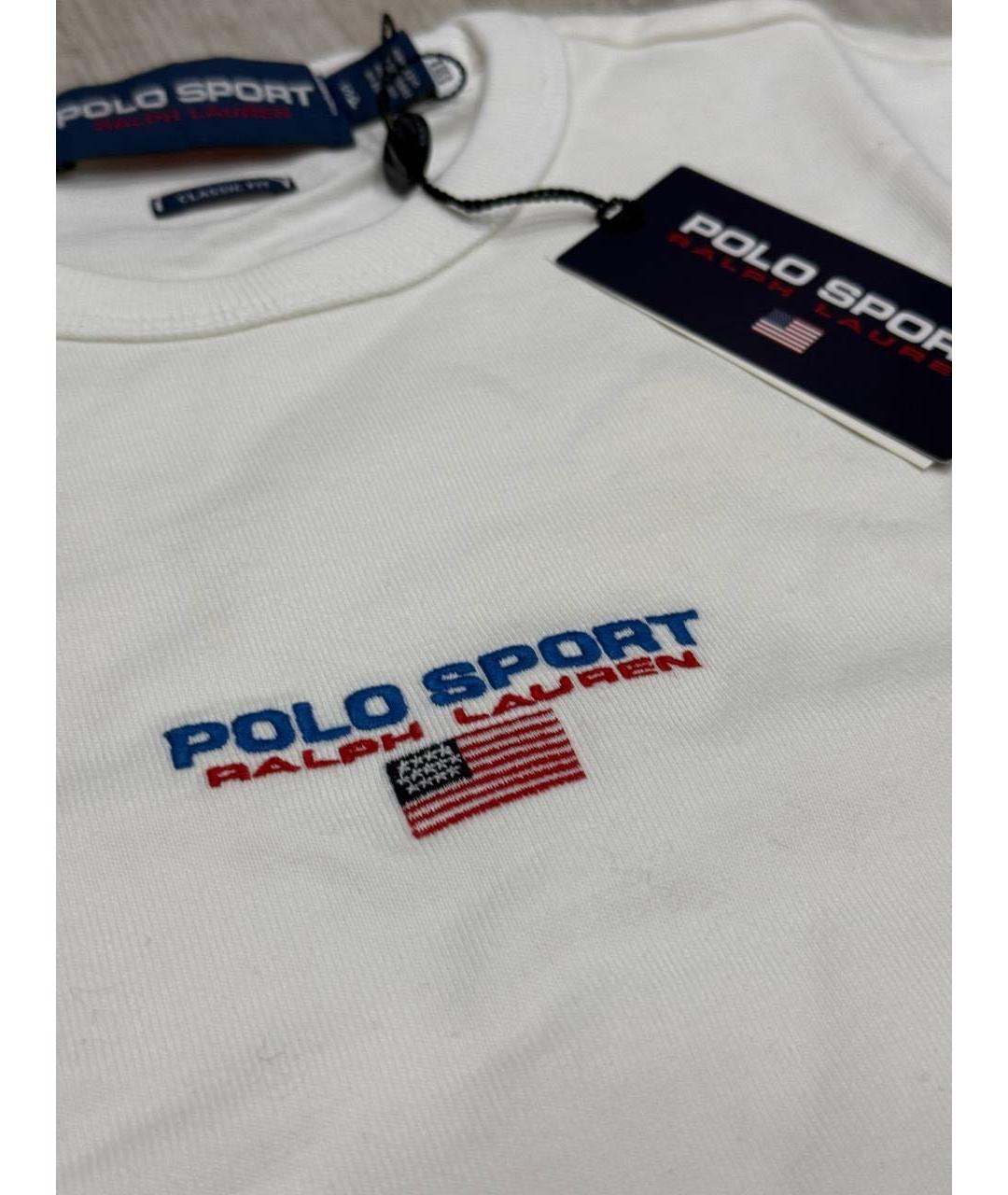 POLO RALPH LAUREN Белая хлопковая футболка, фото 2