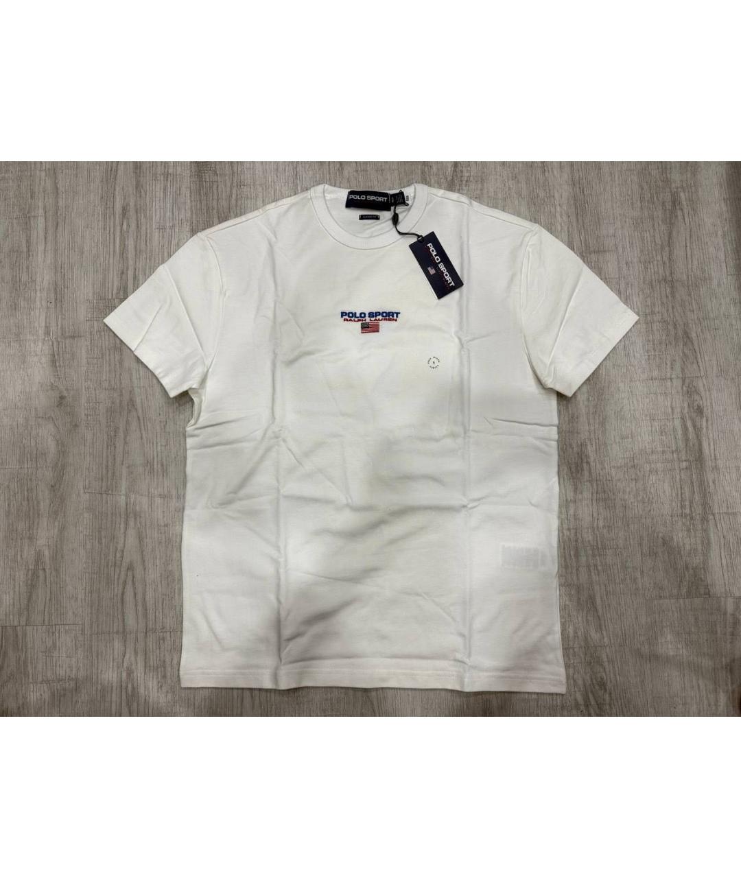 POLO RALPH LAUREN Белая хлопковая футболка, фото 6