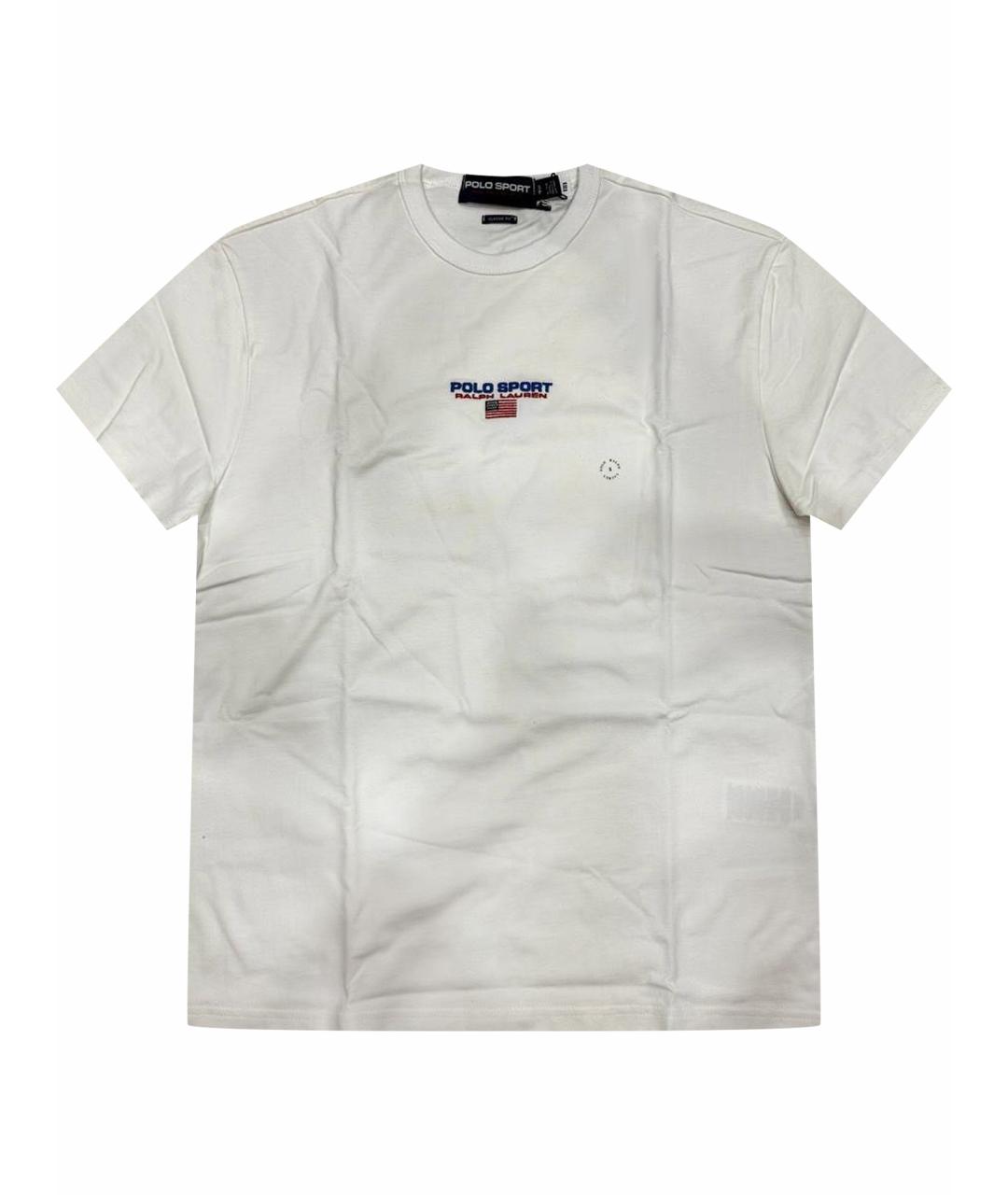 POLO RALPH LAUREN Белая хлопковая футболка, фото 1