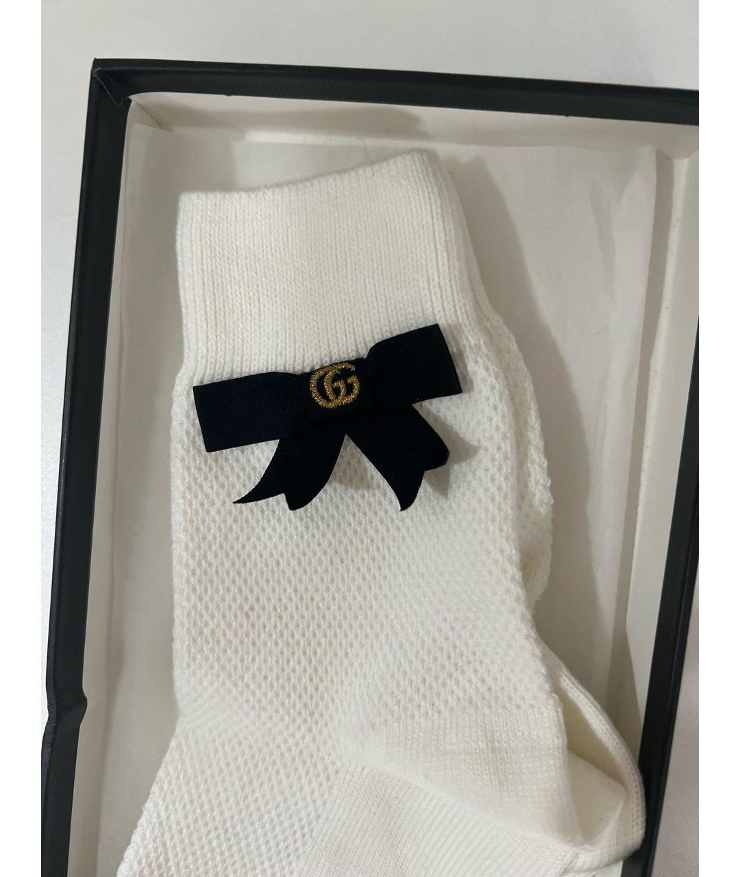 GUCCI Белые носки, чулки и колготы, фото 2