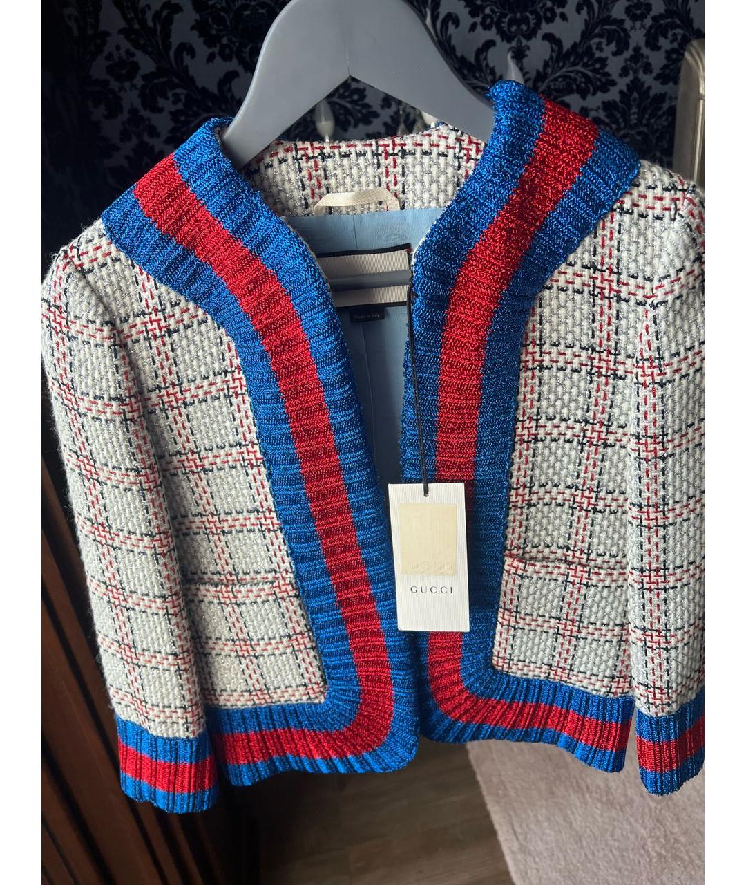 GUCCI Мульти вискозный жакет/пиджак, фото 6