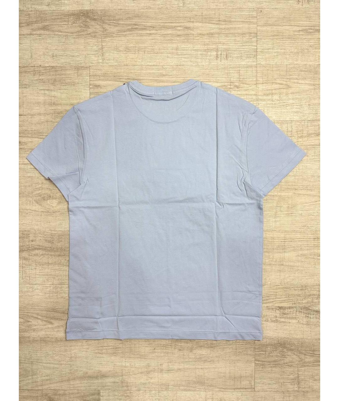 POLO RALPH LAUREN Голубая хлопковая футболка, фото 2