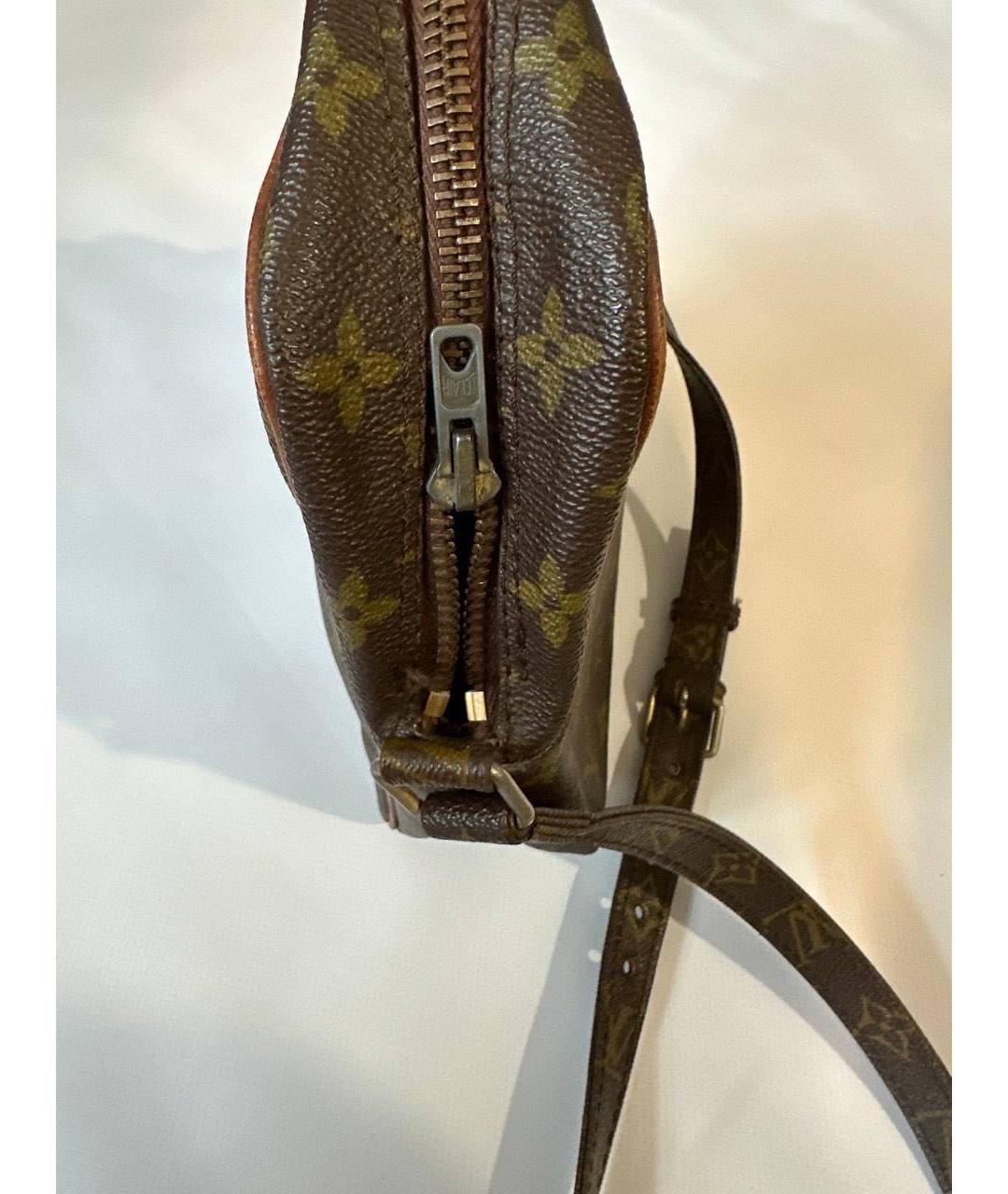 LOUIS VUITTON Коричневая кожаная сумка на плечо, фото 5