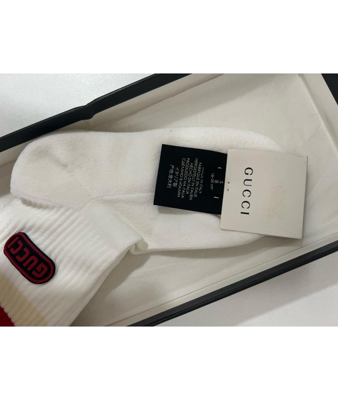 GUCCI Белые носки, чулки и колготы, фото 3