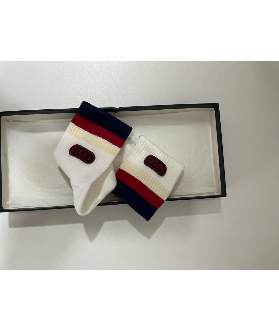 GUCCI Белые носки, чулки и колготы, фото 2