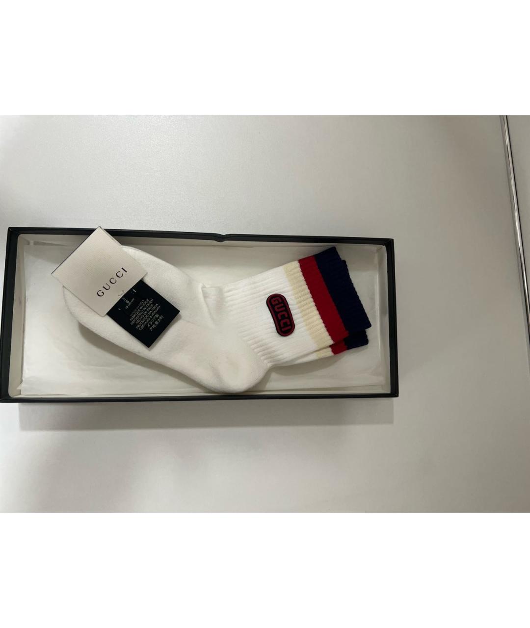 GUCCI Белые носки, чулки и колготы, фото 5