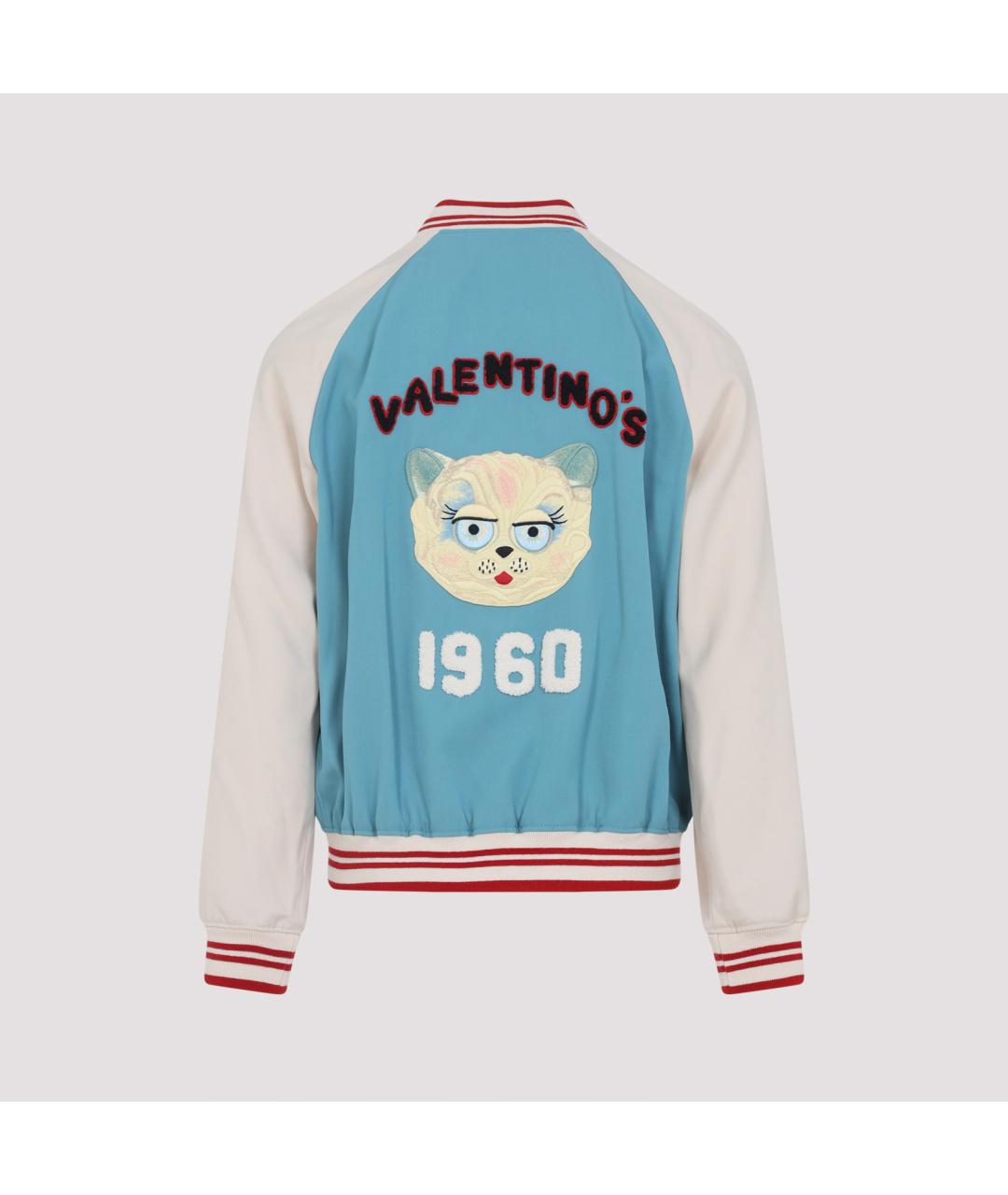 VALENTINO Голубая вискозная куртка, фото 4