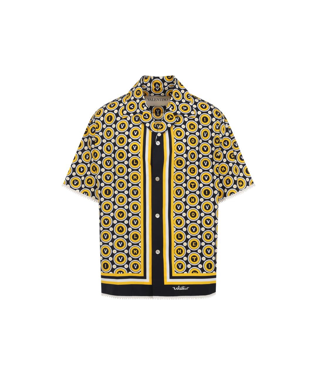VALENTINO Мульти хлопковая кэжуал рубашка, фото 1