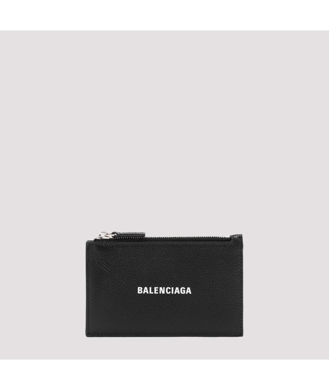 BALENCIAGA Черный кожаный кардхолдер, фото 2