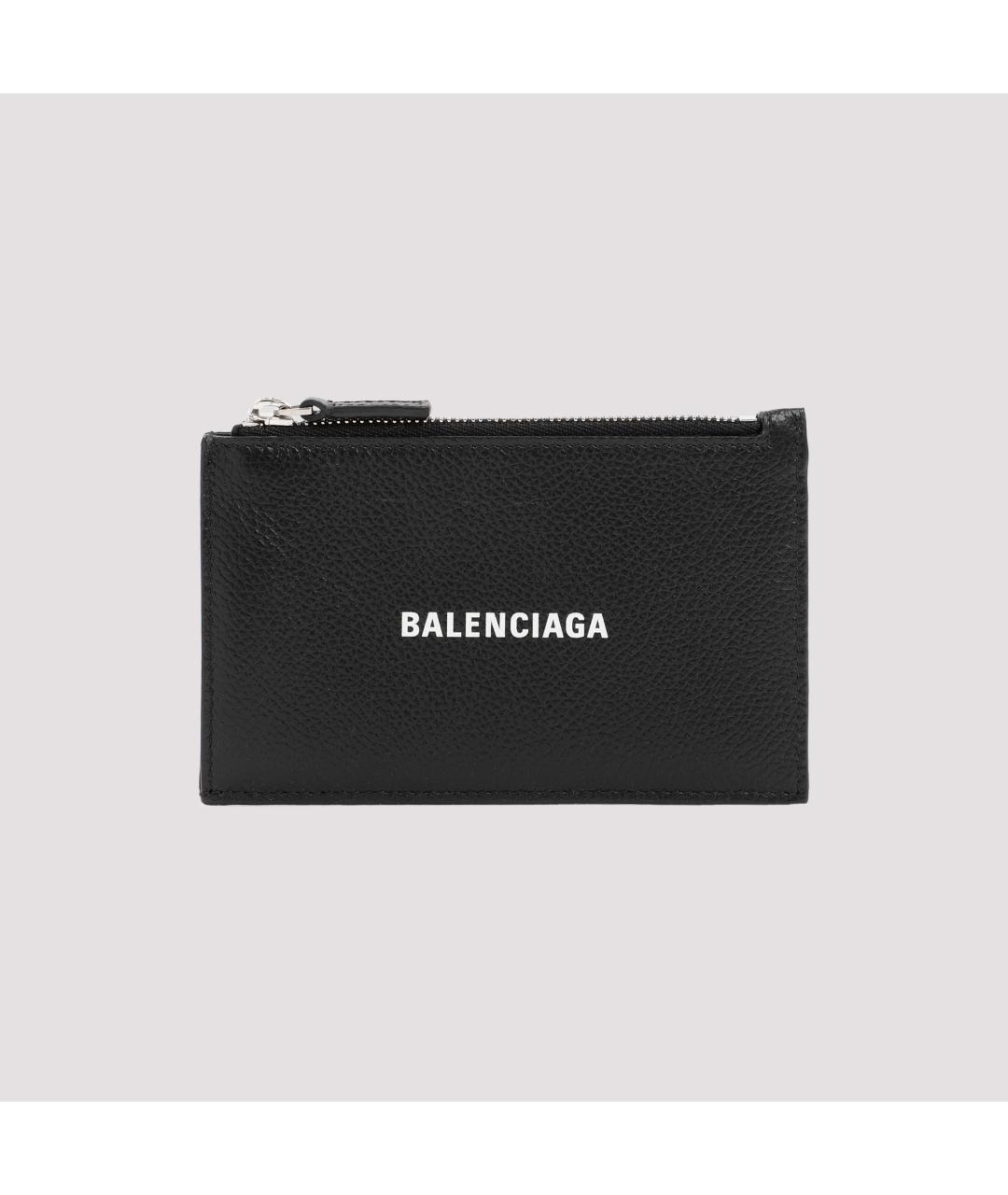 BALENCIAGA Черный кожаный кардхолдер, фото 3