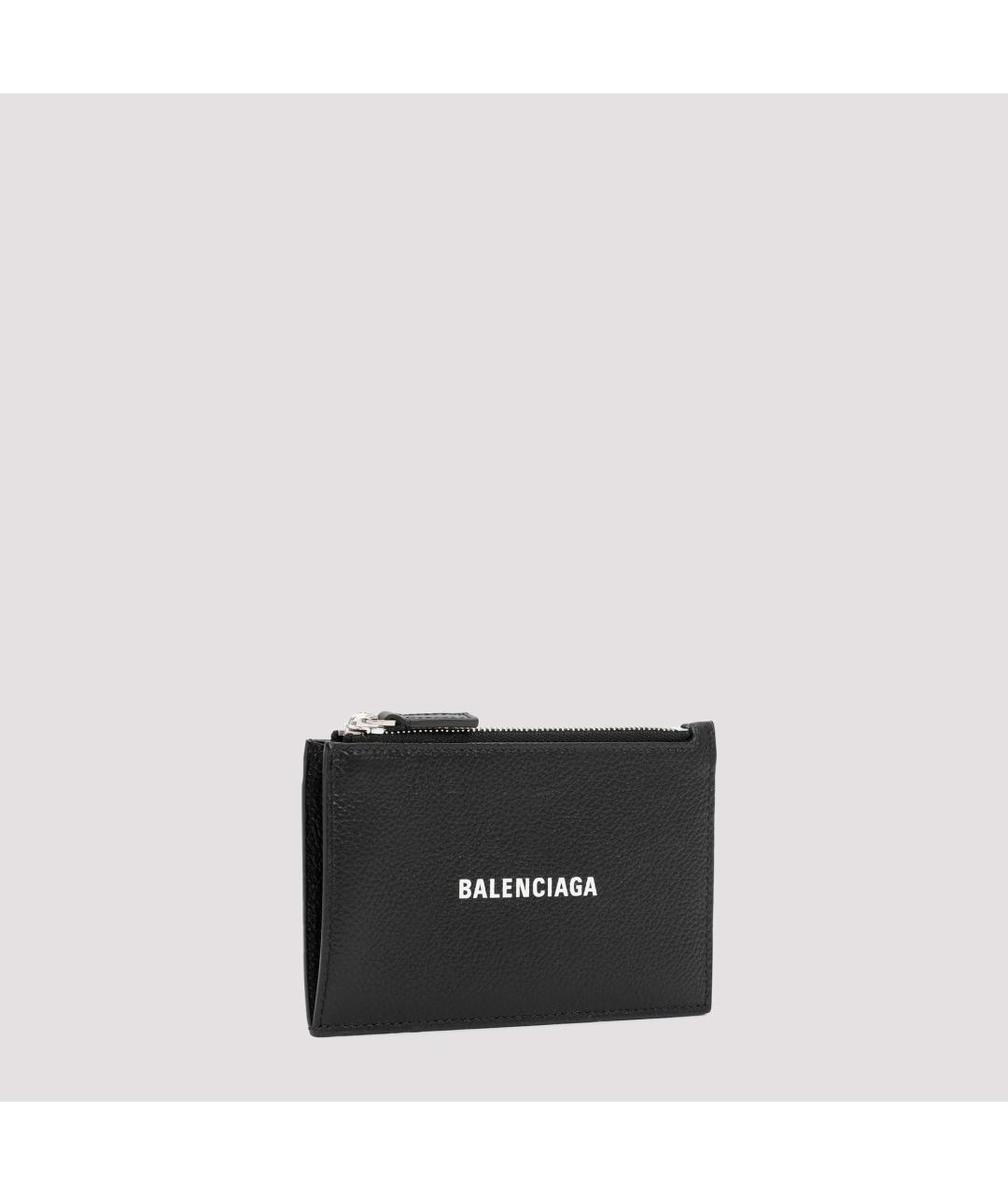 BALENCIAGA Черный кожаный кардхолдер, фото 5