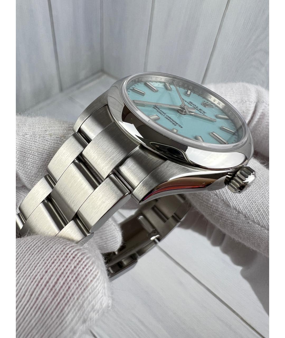 ROLEX Голубые часы, фото 6