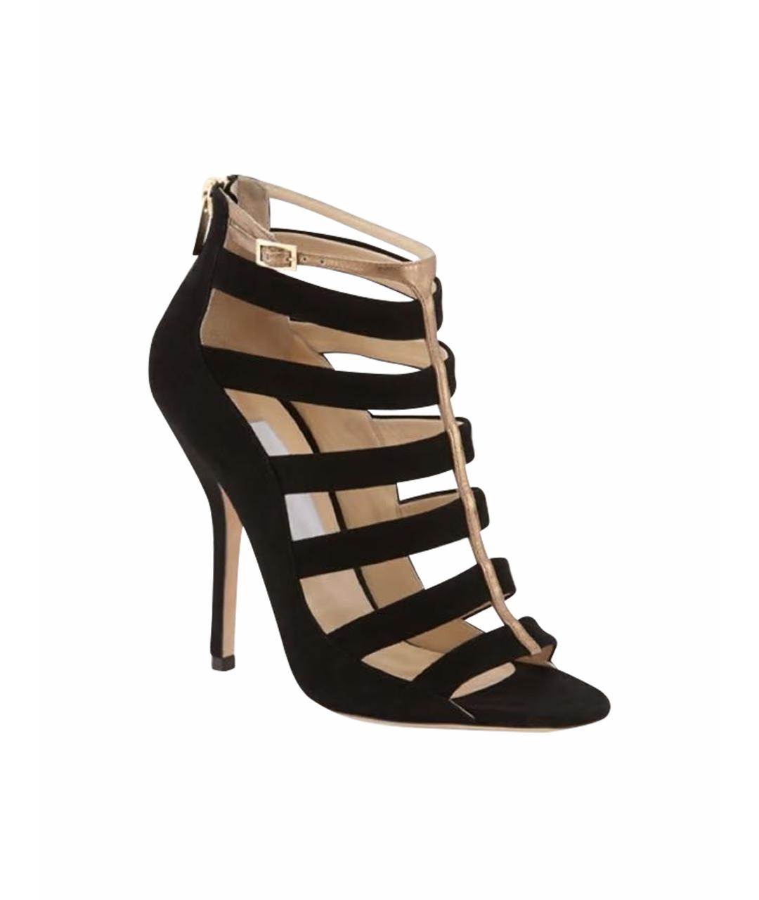 JIMMY CHOO Черные замшевые босоножки, фото 1