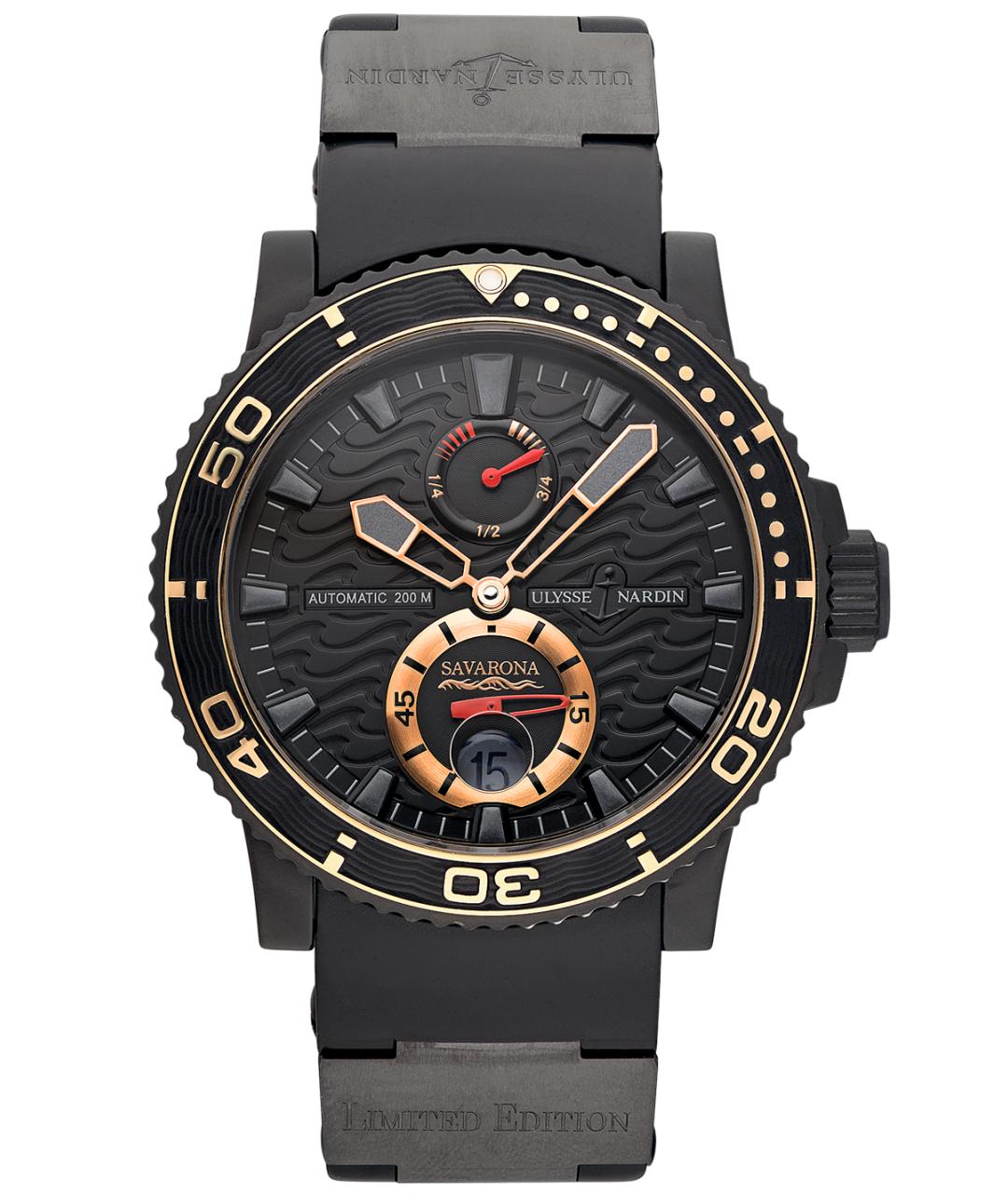 Ulysse Nardin Черные часы, фото 10