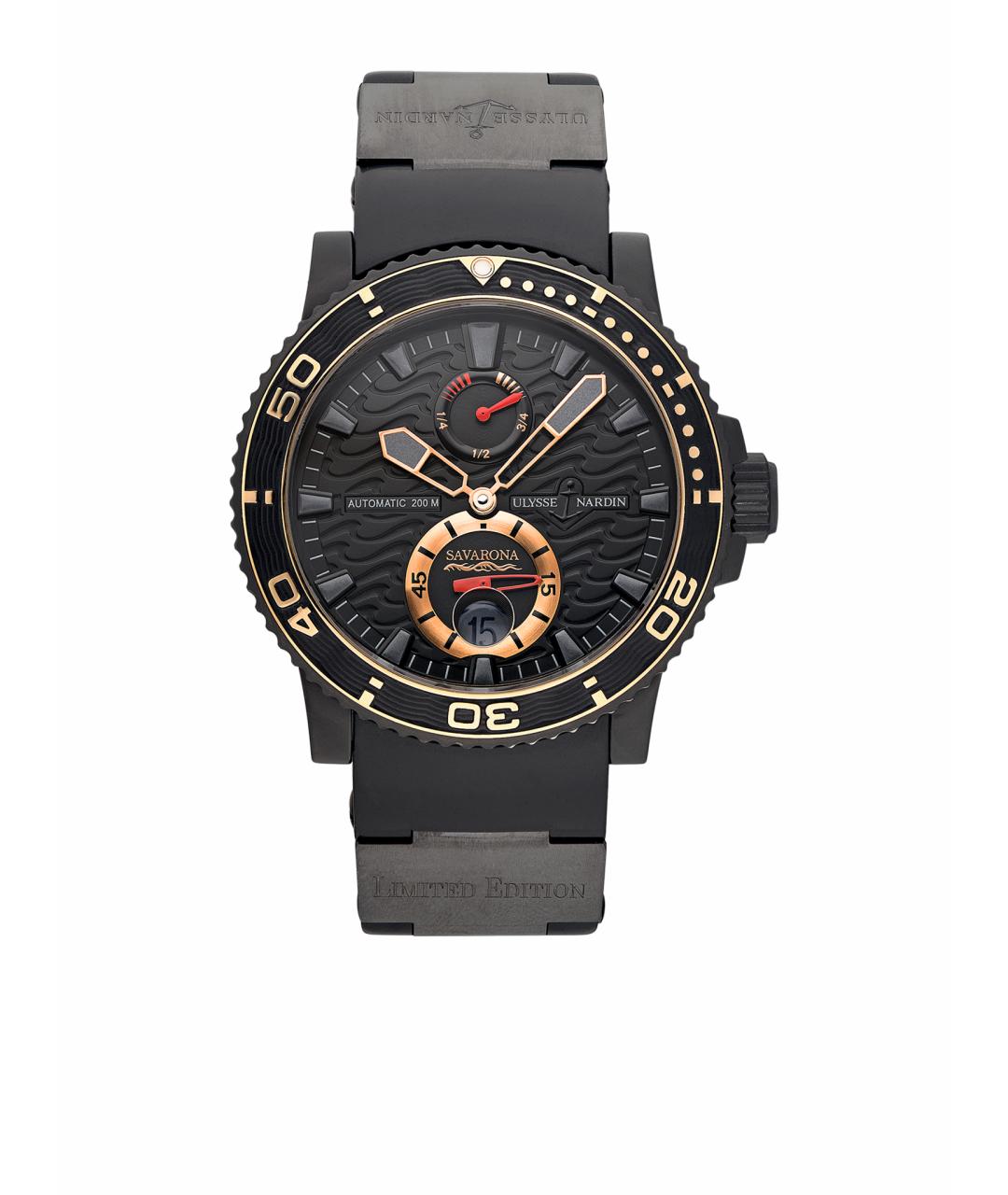 Ulysse Nardin Черные часы, фото 1