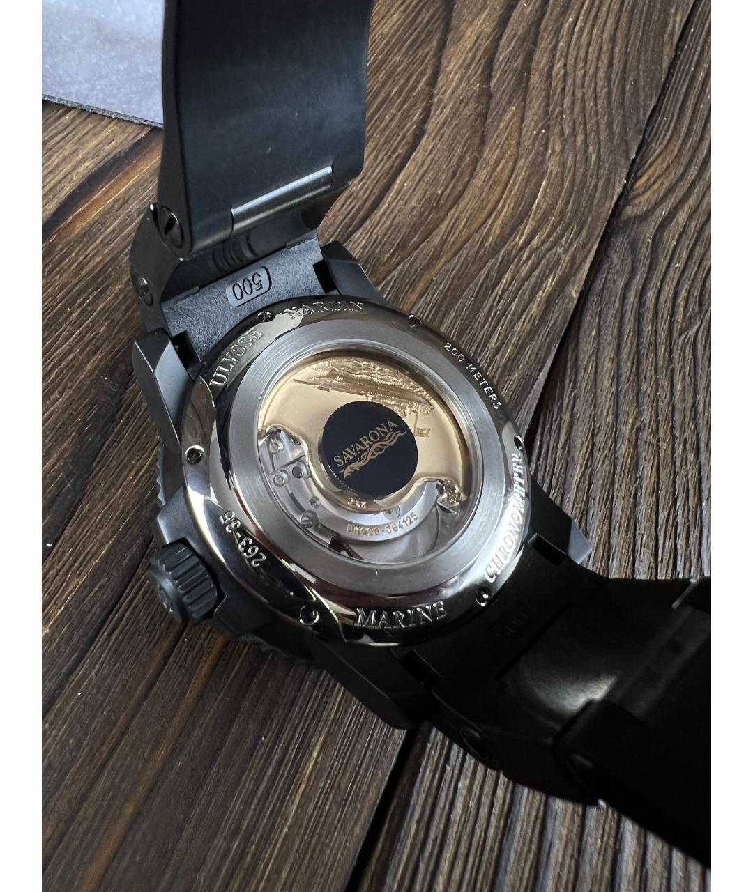 Ulysse Nardin Черные часы, фото 8