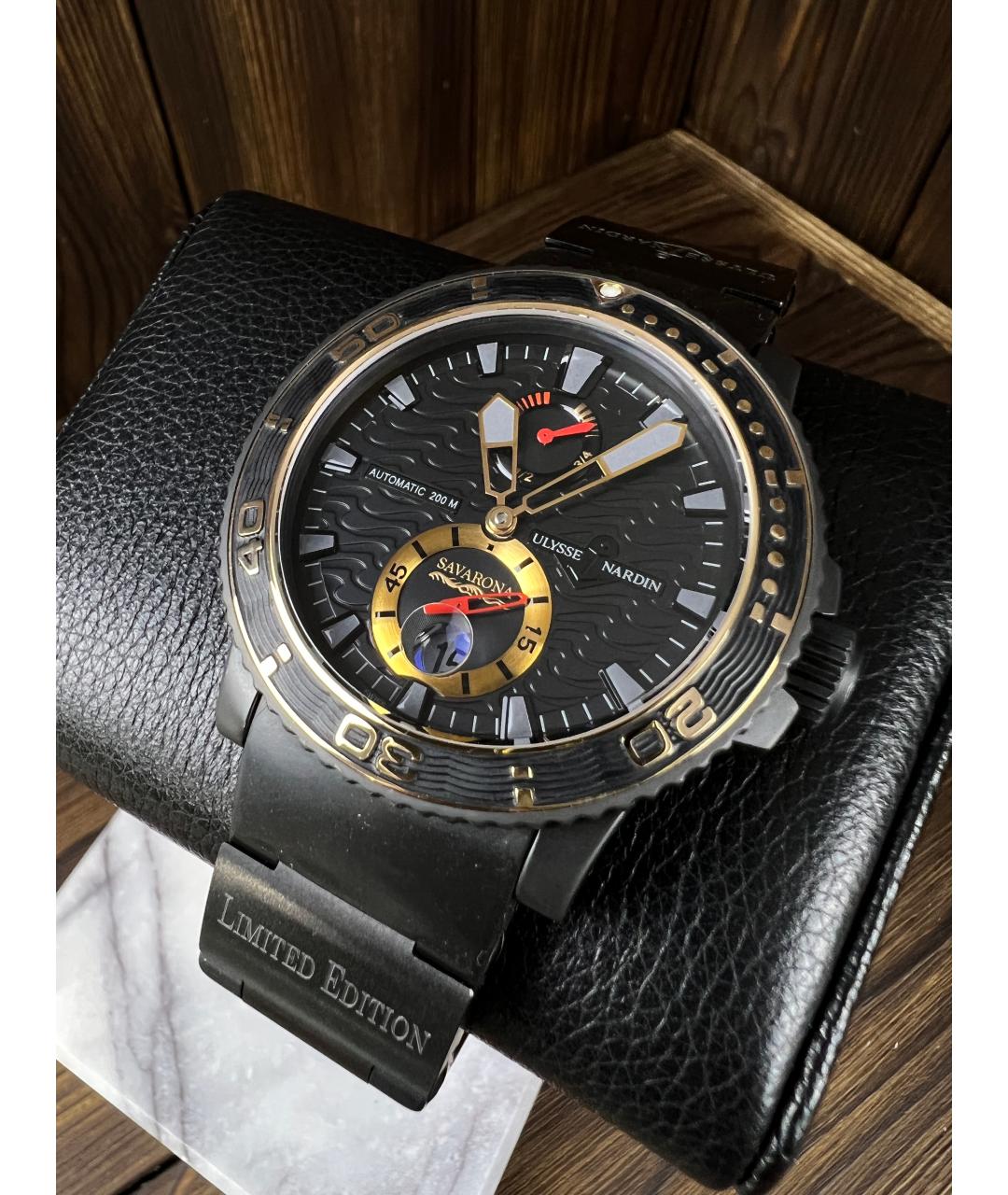 Ulysse Nardin Черные часы, фото 3