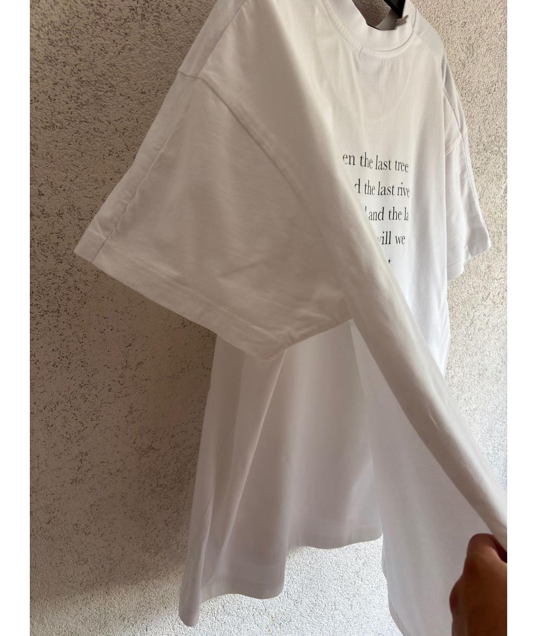 VETEMENTS Белая хлопковая футболка, фото 3