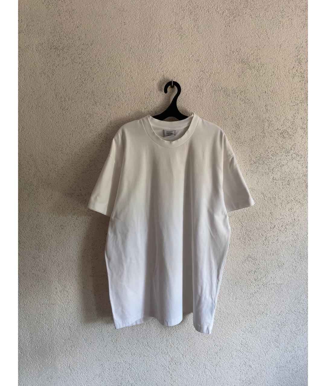 VETEMENTS Белая хлопковая футболка, фото 4
