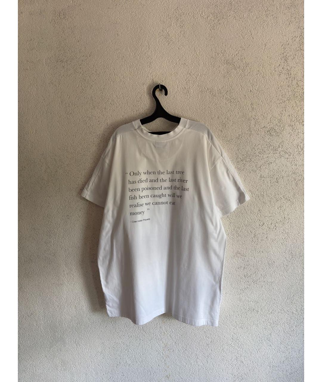 VETEMENTS Белая хлопковая футболка, фото 2