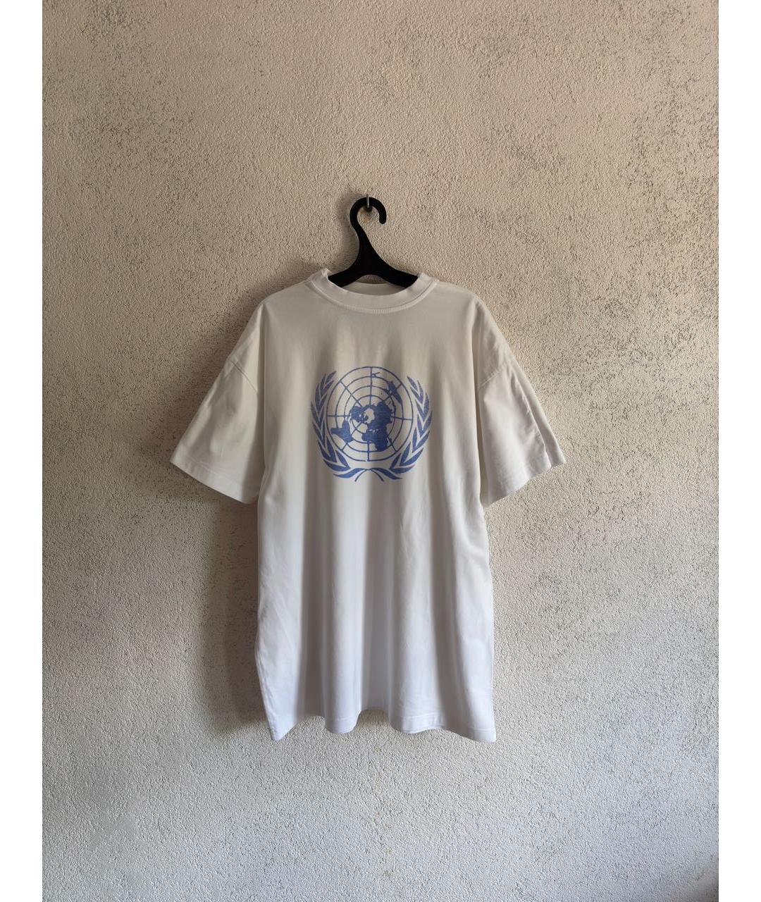 VETEMENTS Белая хлопковая футболка, фото 5
