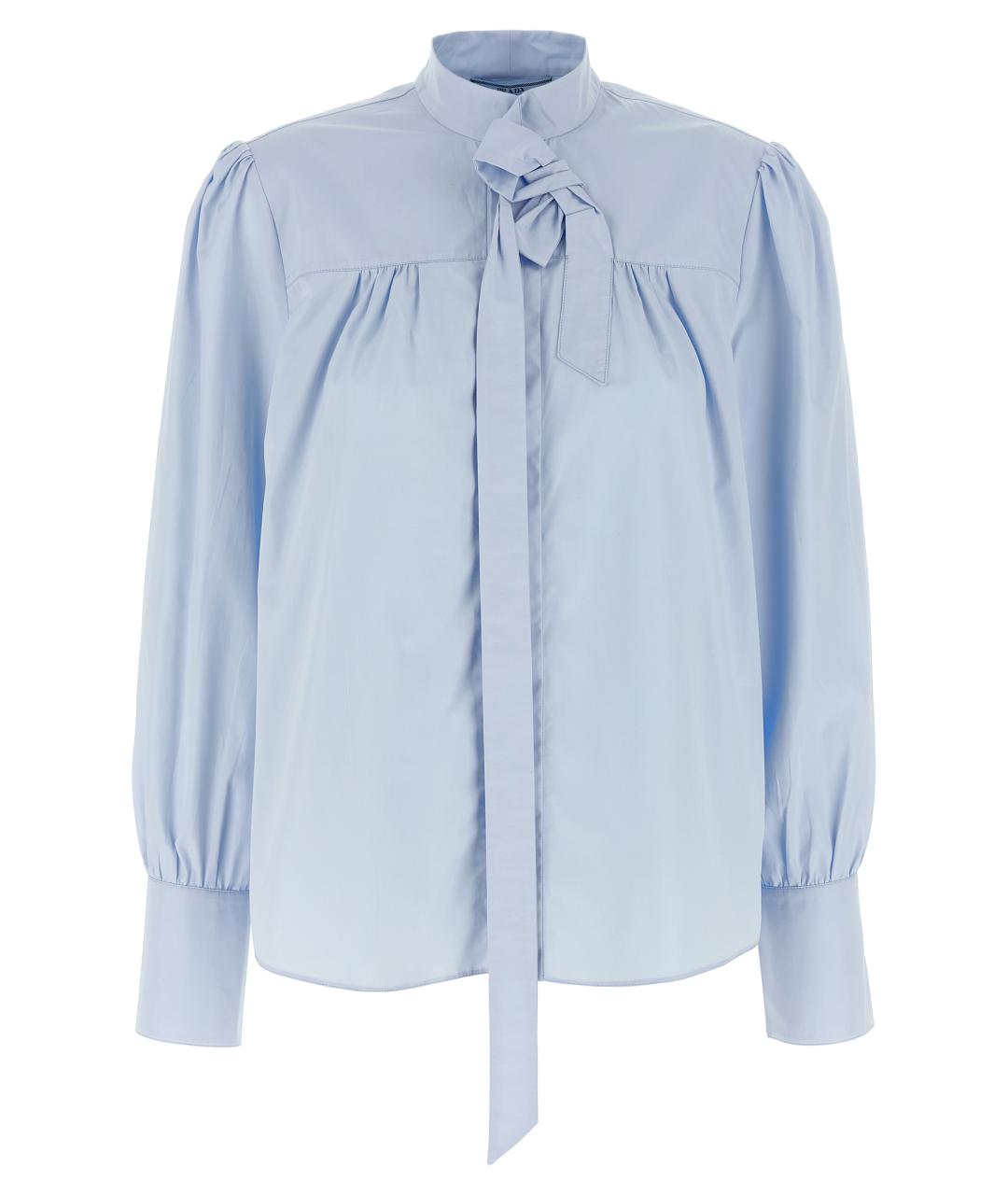PRADA Голубая хлопковая рубашка, фото 1