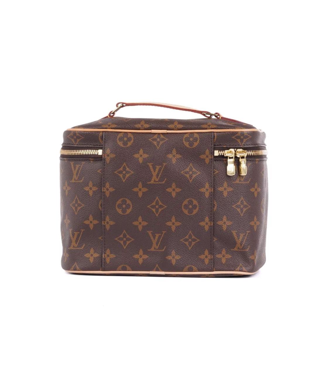 LOUIS VUITTON Коричневая косметичка, фото 3