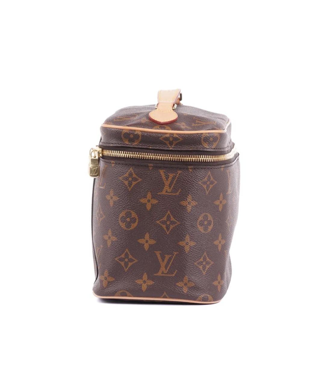 LOUIS VUITTON Коричневая косметичка, фото 7