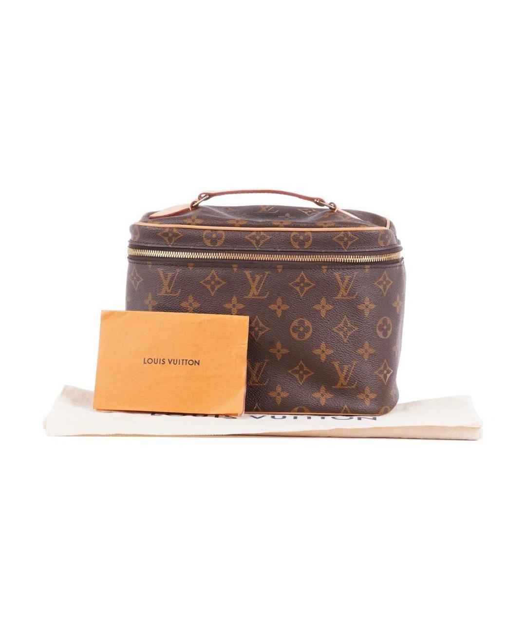 LOUIS VUITTON Коричневая косметичка, фото 2
