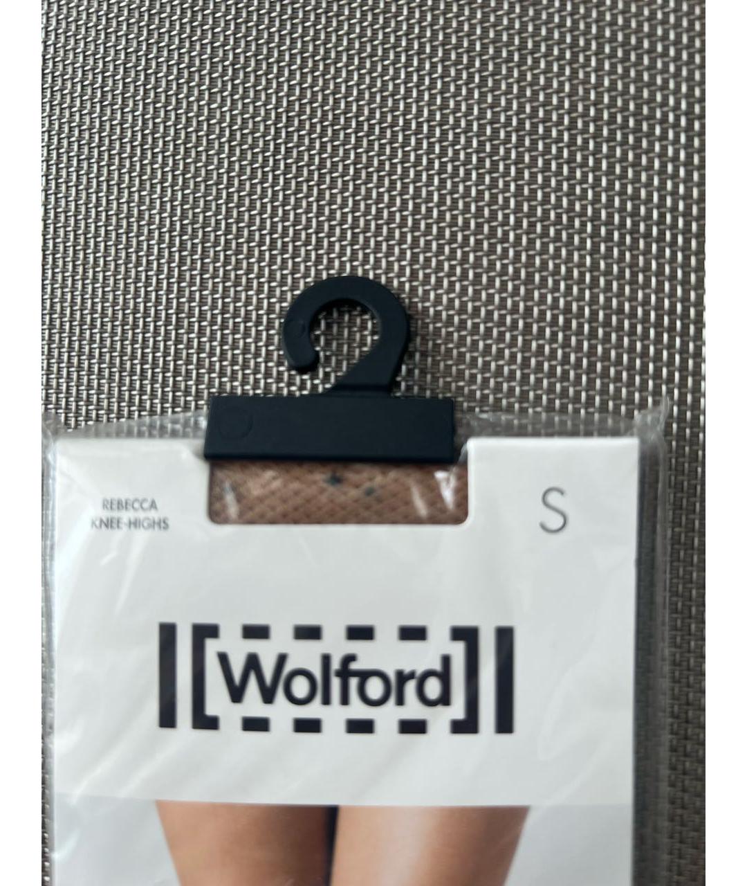 WOLFORD Бежевые носки, чулки и колготы, фото 3
