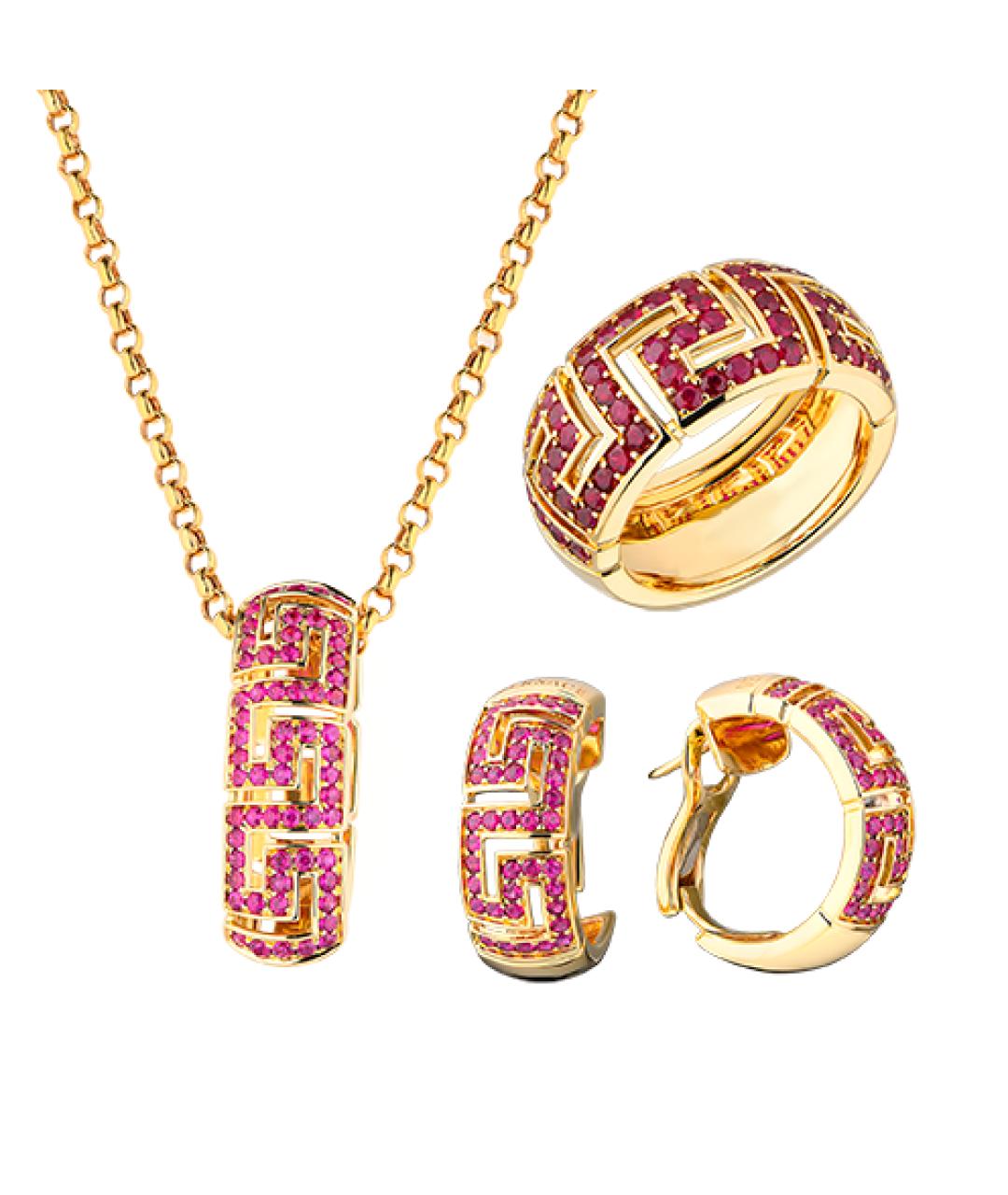VERSACE Золотой комплект из желтого золота, фото 7
