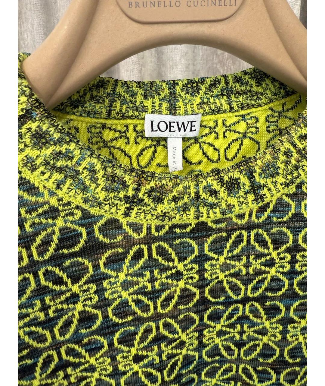 LOEWE Зеленый джемпер / свитер, фото 4