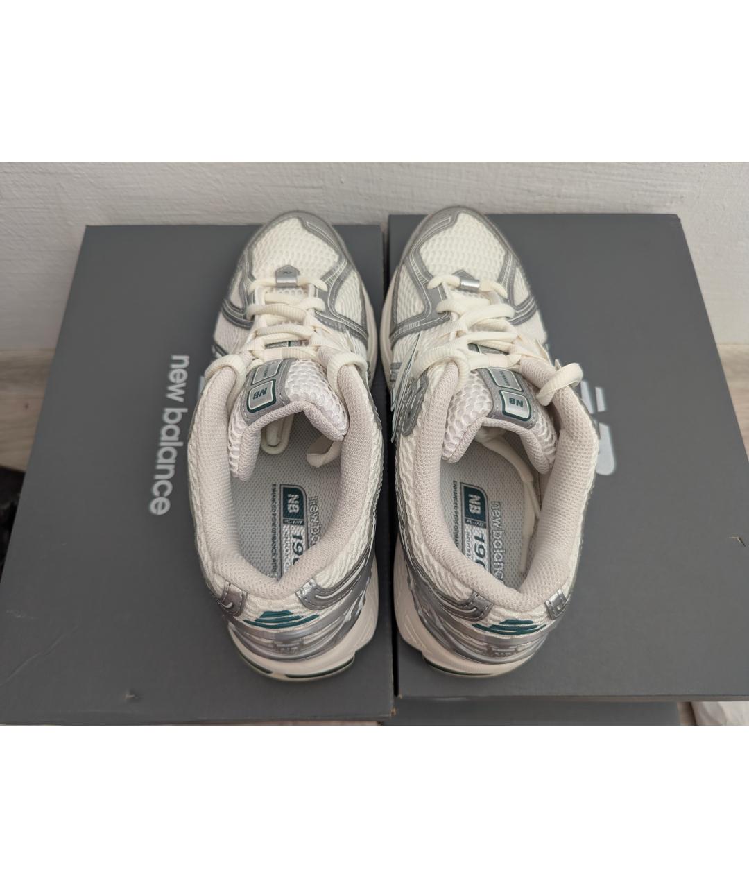 NEW BALANCE Белые текстильные низкие кроссовки / кеды, фото 3