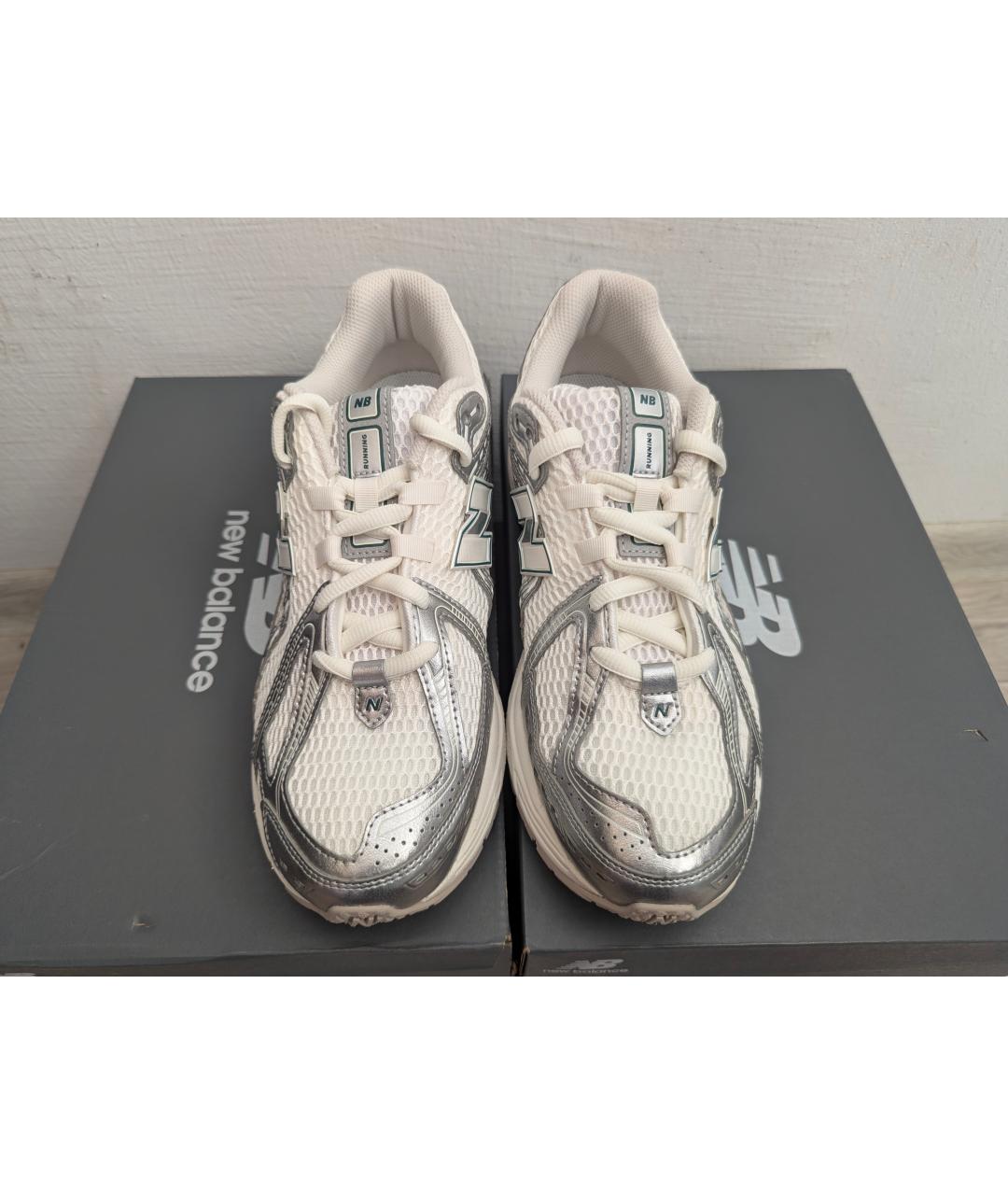 NEW BALANCE Белые текстильные низкие кроссовки / кеды, фото 2