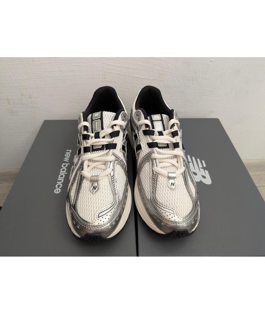 NEW BALANCE Серые текстильные низкие кроссовки / кеды, фото 2