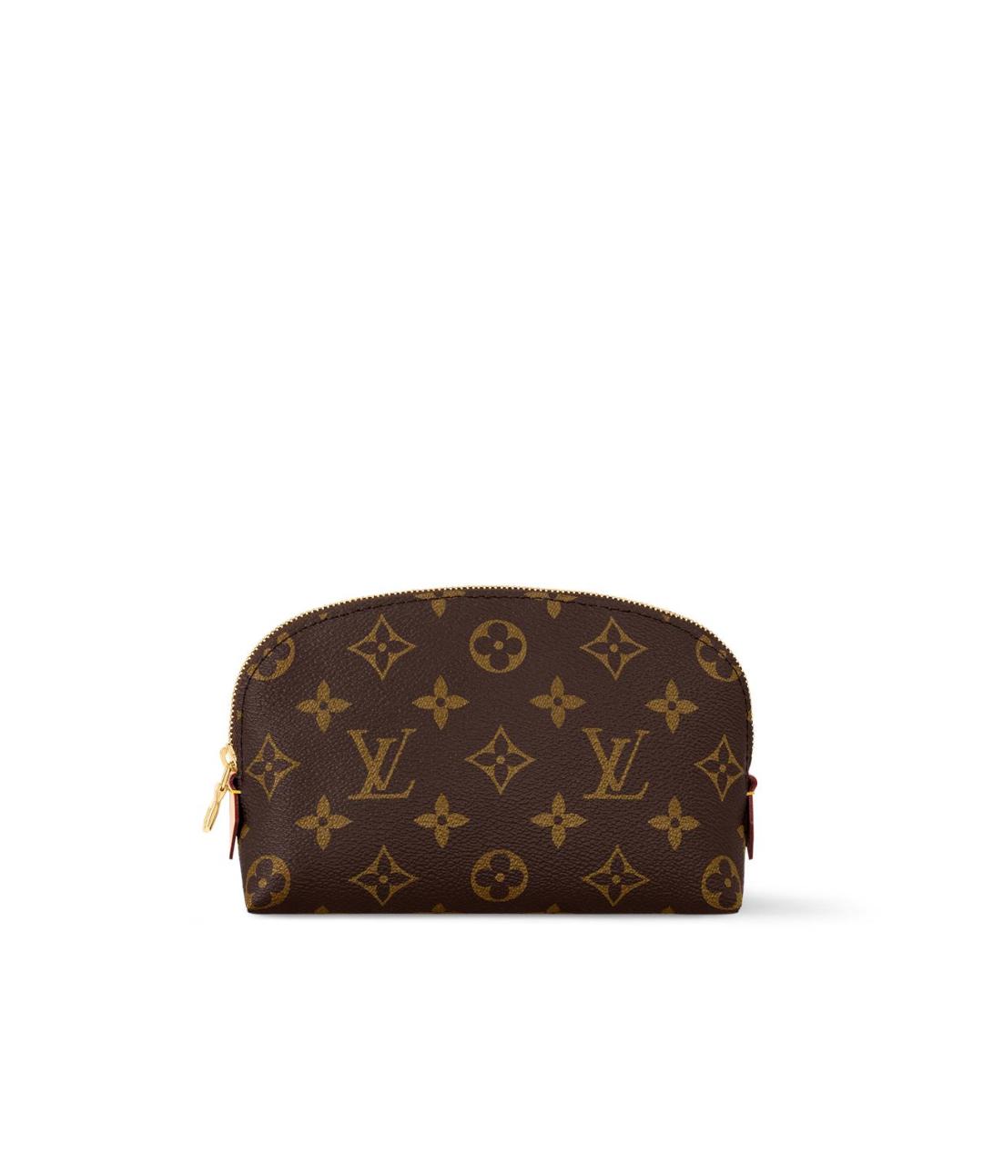 LOUIS VUITTON Коричневая косметичка, фото 5